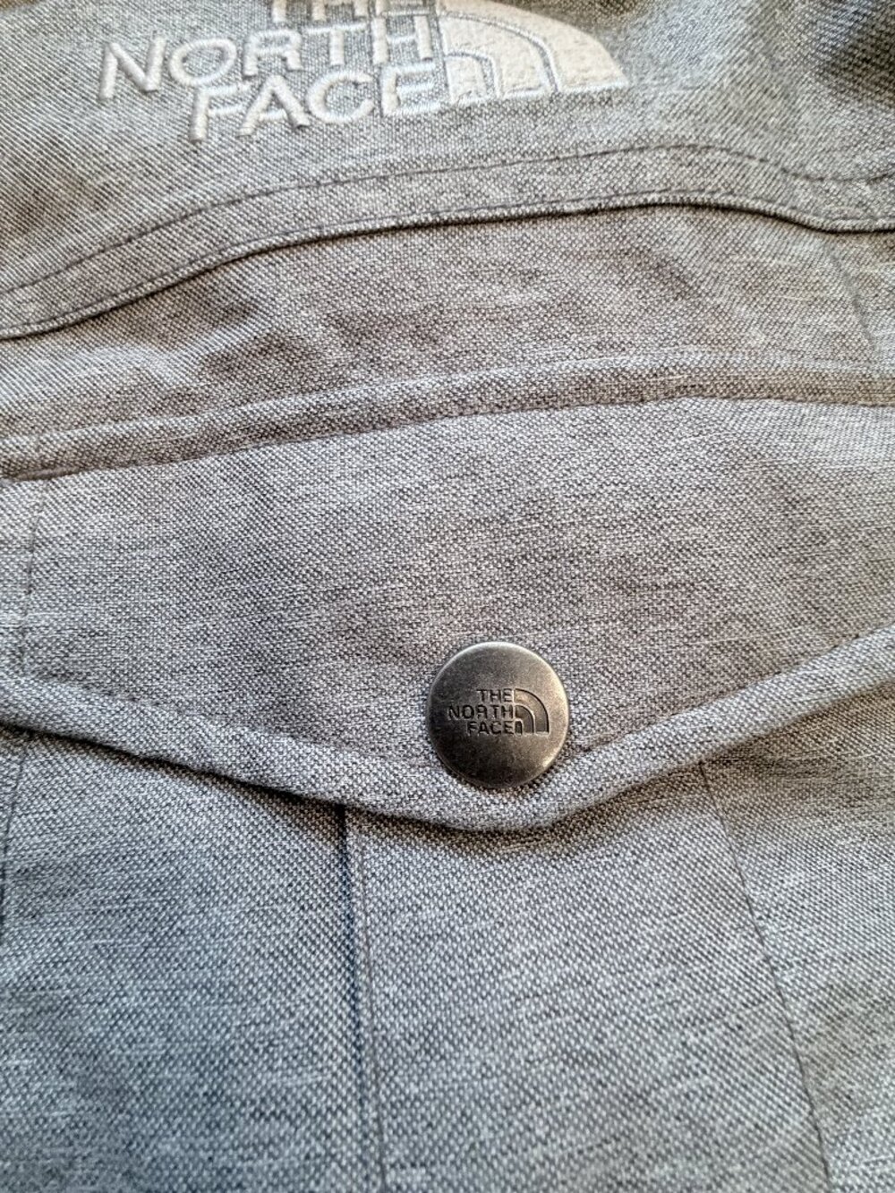 The North Face Grey Heather Snap Pocket Jacket Men's S